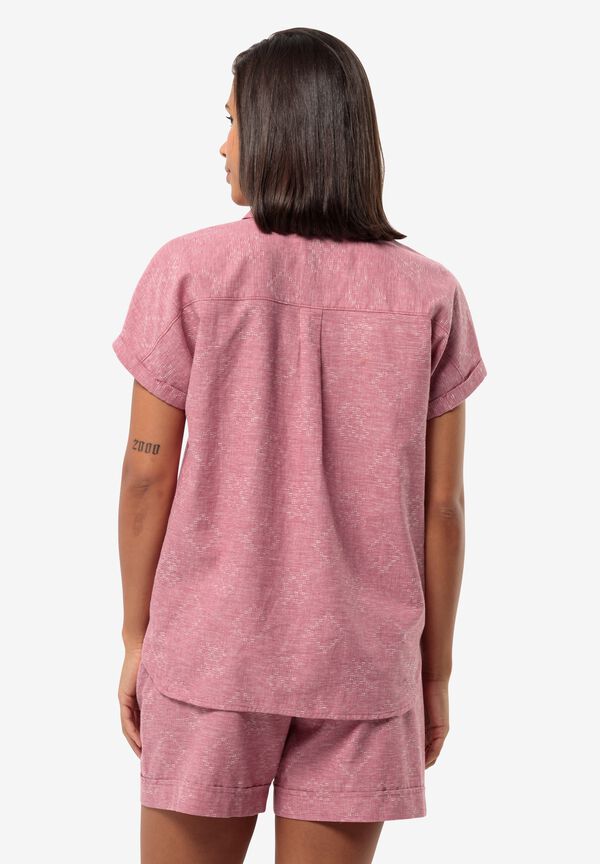 KARANA SHIRT W soft pink M Short sleeved shirt women Short