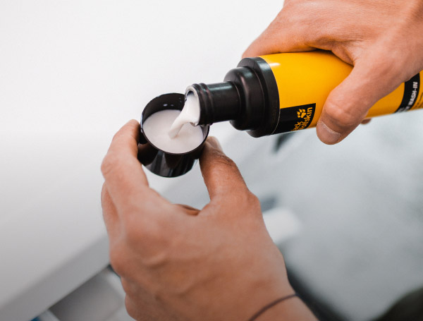 Using care products